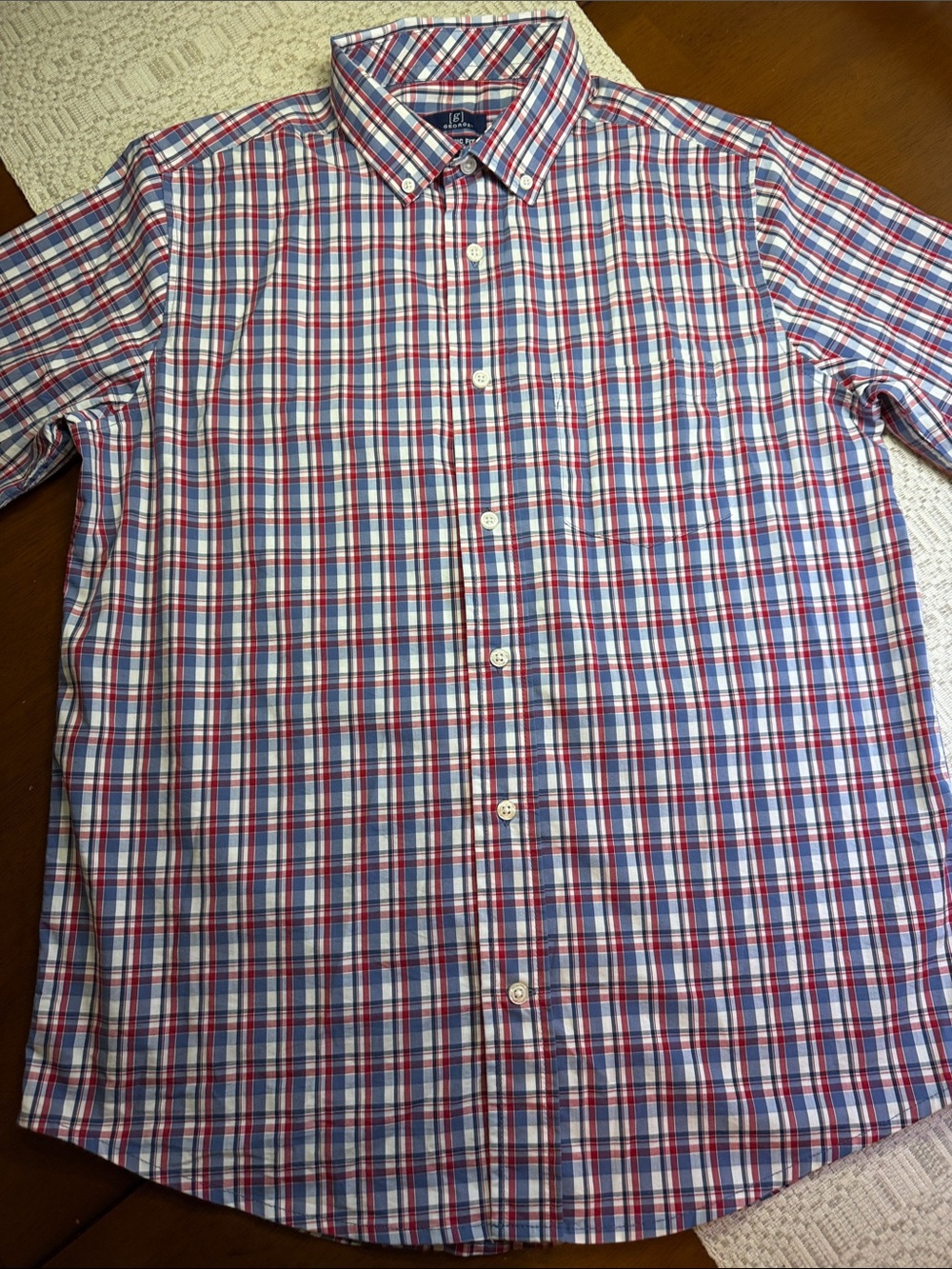 Men’s George Button-Down Plaid Shirt